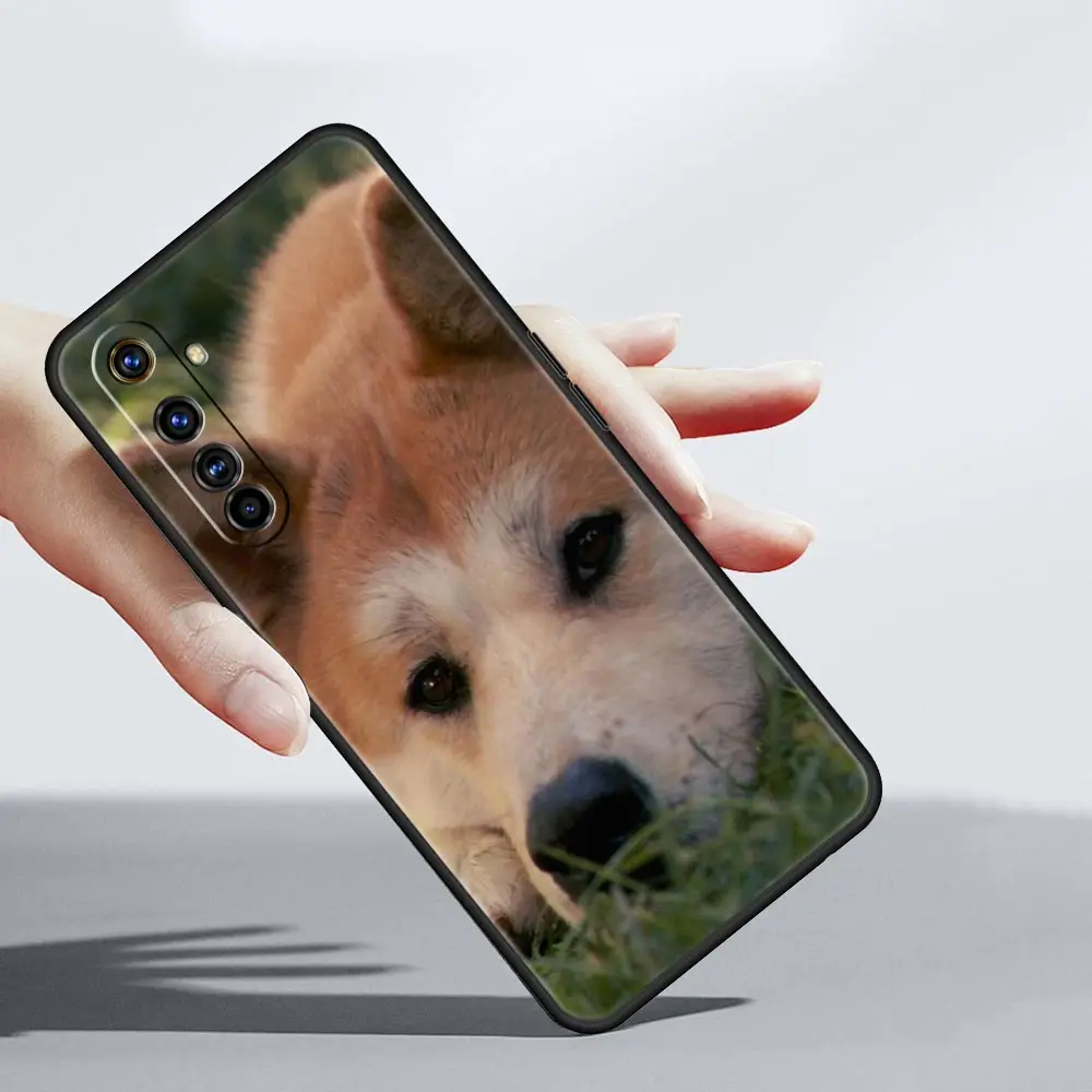 Shiba Inu Dog Design Soft Black Phone Case