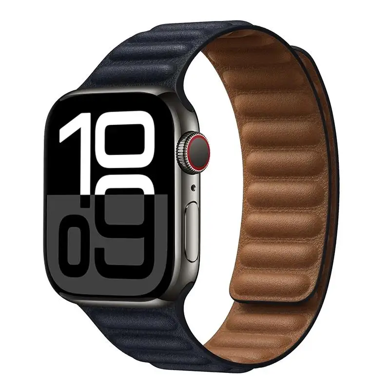 ตัวเลือกสินค้า สายหนังแท้ Apple Watch สายแม่เหล็ก รองรับหลายขนาด