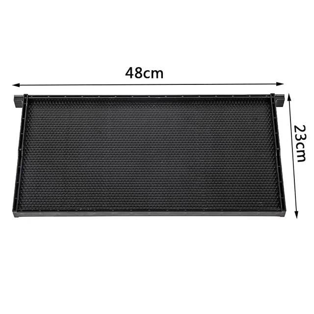 1Db 48*23 Cm Fekete Műanyag Fészek Keret Méhkape Alaplap Méhész Méhkas Berendezések Méhsejt Méhészeti Szerszámok - Image 2