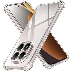 Gradient Airbag TPU Shockproof Protective Case Cover for Poco M8 (Transparent)