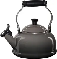 Creuset Enamel On Steel Whistling Tea Kettle, 1.7 qt., Oyster 1