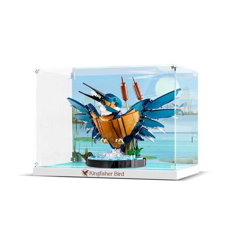 

Display Case for Lego Kingfisher Bird 10331, 3MM Acrylic Display Box for Lego 10331 (No Model Set Included)