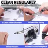 948-II 4 in 1 Hot Air Rework Soldering Iron and Desoldering Suction Tin Gun Station with Suction Pick Up Pen °F /°C 4
