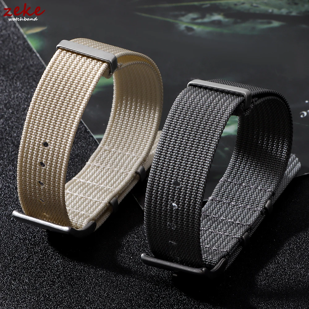 Braided Nylon Military Watch Strap - Comfortable Woven Wristband for Men & Women