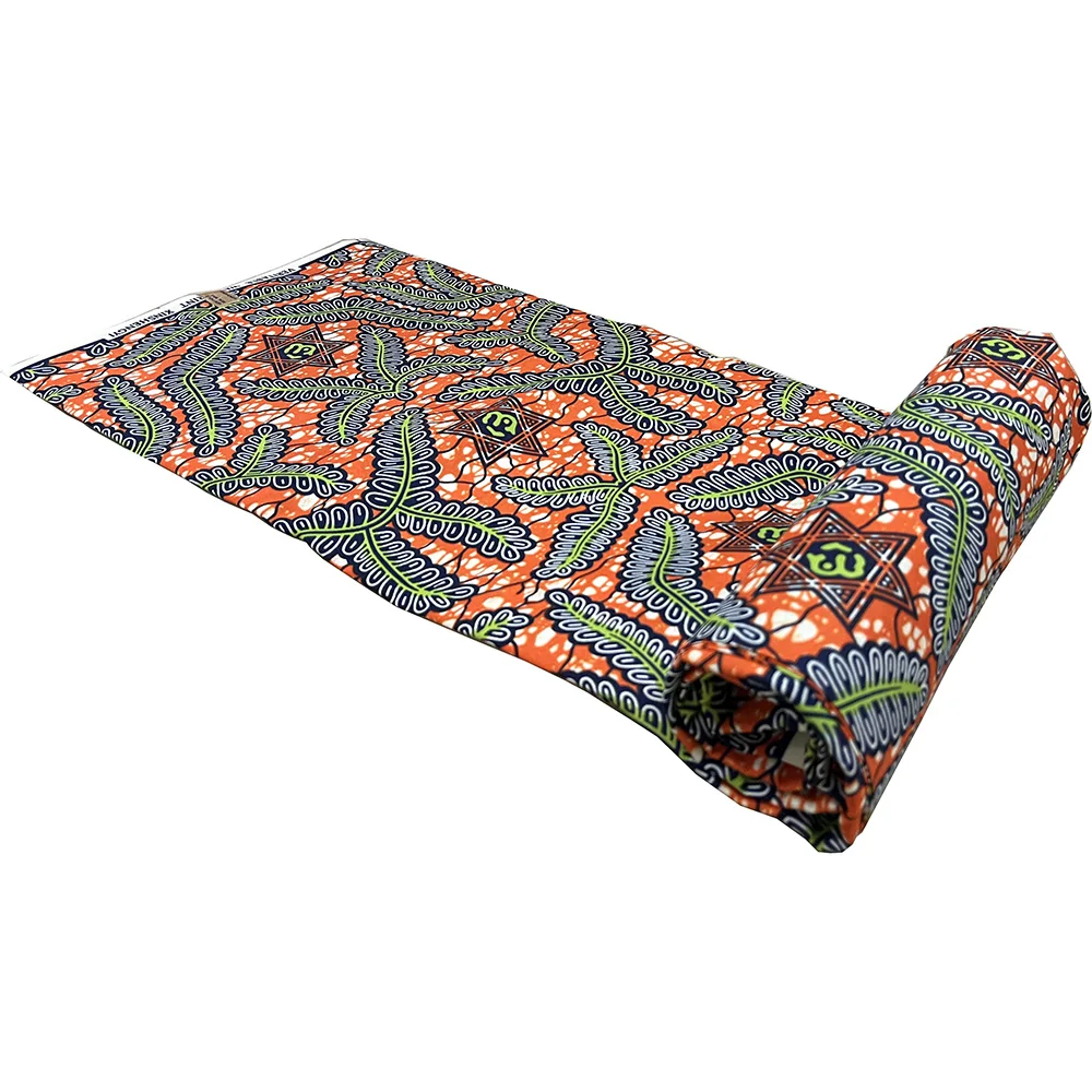 African Ankara Wax Fabric 6yards Africaine Africain Wax Soft polyester Material For sewing