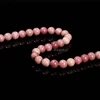 5A 7A Natural Stone Red Rhodonite Round Loose Beads 4 6 8 10 12mm Fit DIY Charms Bracelet Earring For Jewelry Making Accessory 6