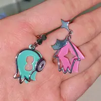 Jet Warrior 2(Splatoon2) Xiaoji Iida Earrings Earrings Earrings Splatoon 3 Animation Peripheral Games 1