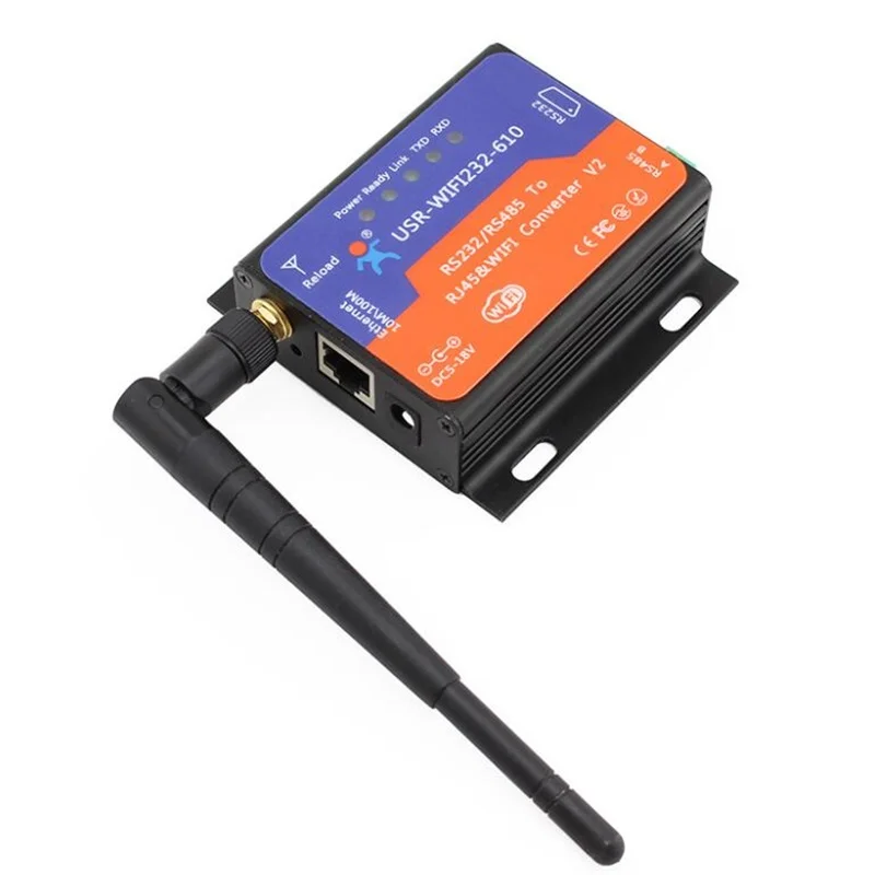 Фото USR-WIFI 232-610-V2 последовательный сервер RS232 RS485 в 802,11 b/g/n, бесплатная доставка №3