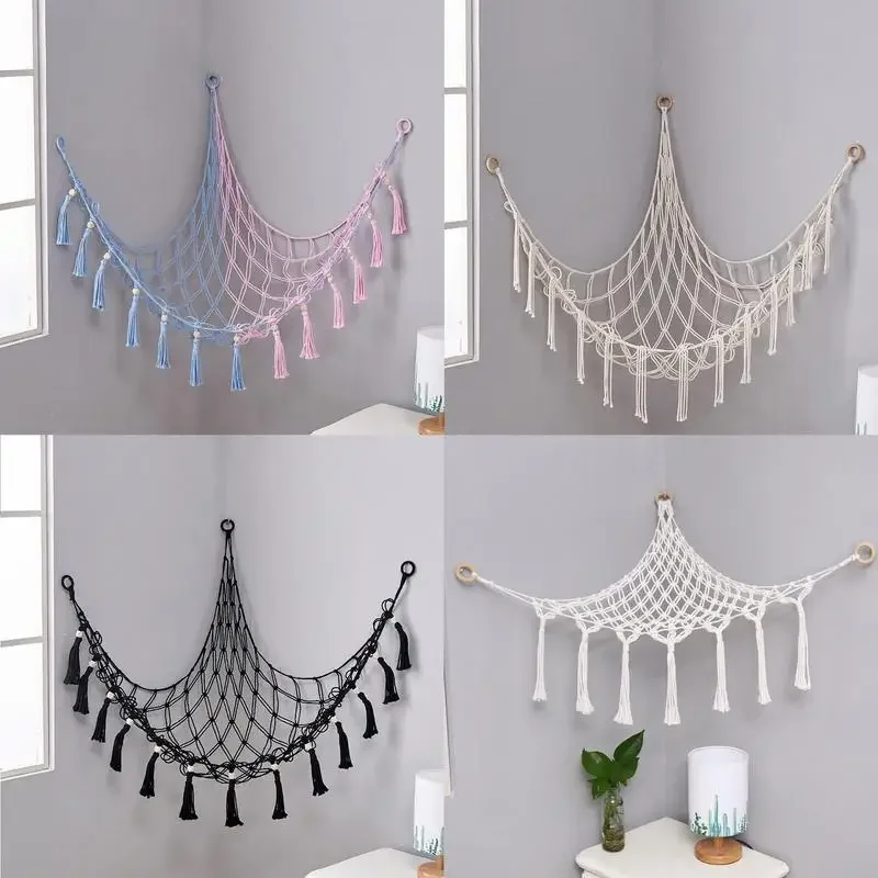 Stuffed Animals Toys Hammocks Kids Toys Storage Organizer storage net for Decorating Children's Rooms