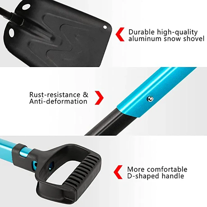 Winter Telescopic Snow Shovel Multifunctional Portable Snow Shovel Deicing Multifunction Shovel Winter Snow Shovel Supplies