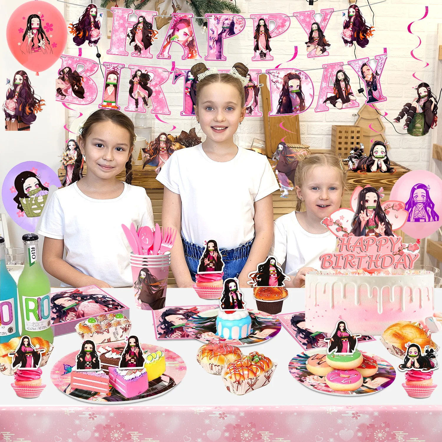 Decorazione per feste di compleanno spa, forniture per feste di trucco, piatti, tazze, tovaglioli, tovaglia, sfondo di buon compleanno, palloncini, topper per torte per ragazze donne sonno coccole spa