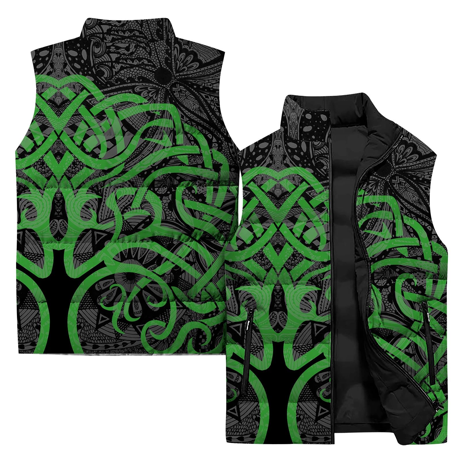 thumbnail image 1 of Chaleco cómodo y resistente al viento y al frío para hombre, chaquetas de invierno con estampado de moda y tendencia de ocio para hombre, chalecos de algodón y gruesos para hombre, ropa para hombre, 1 of 5