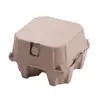 10Pcs Creative 4 Grids Paper Pulp Egg Cartons Space Saving Reusable Empty Egg Storage Box Stackable Egg Containers Refrigerator 6