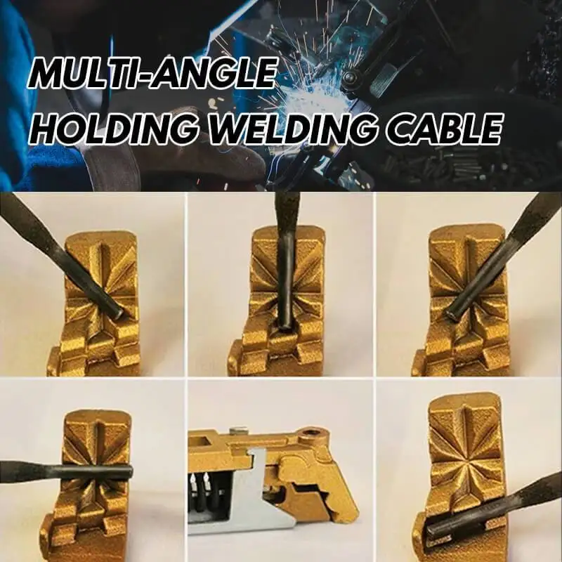 Electrode holder with chipping hammer professional tool welding rod cable holder