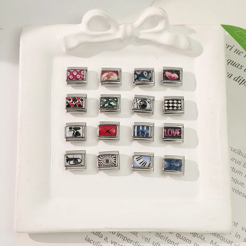 Italian Charm Bracelet Stainless Steel Accessories