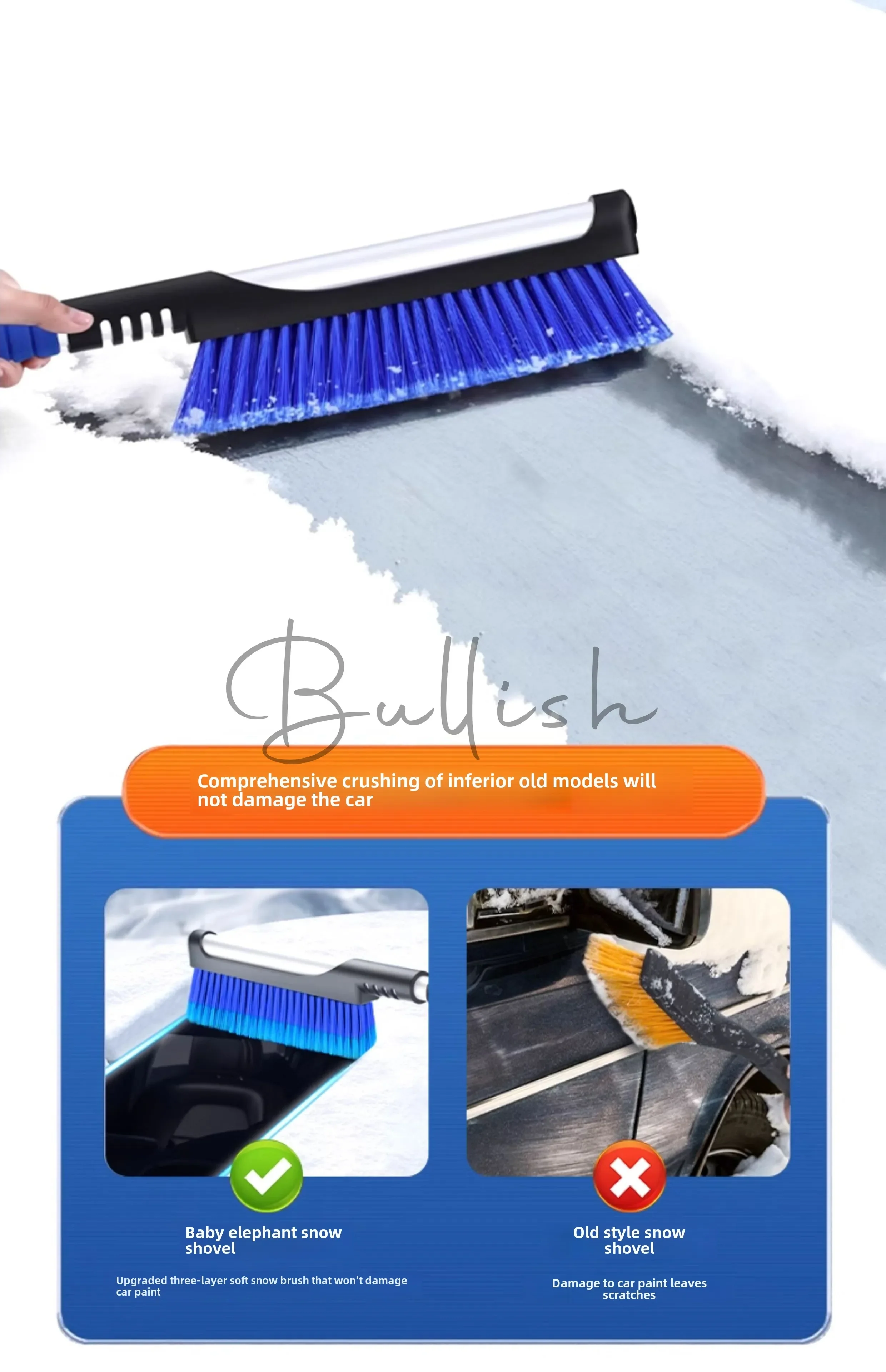 Car snow brush Car snowboard artifact Winter multi-functional snow clearing tool Snow removal