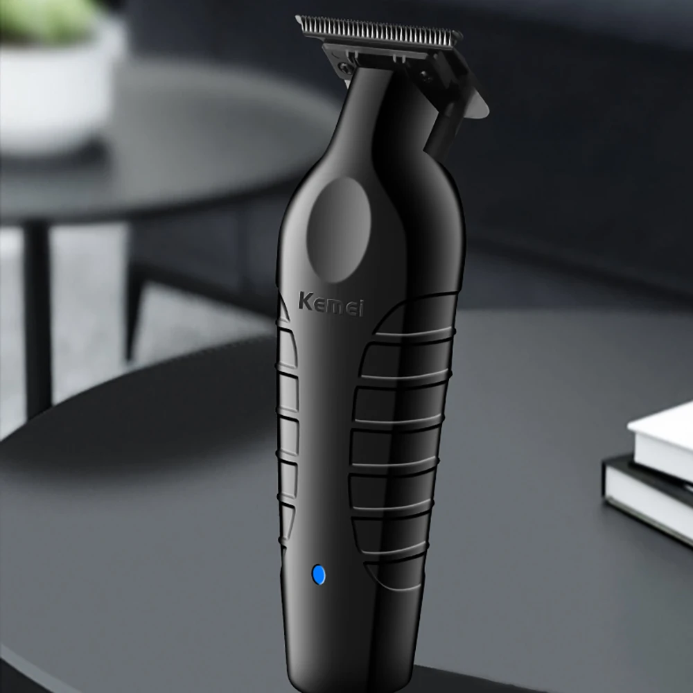 Hair Clipper Hair Trimmer Kemei KM-2299 Cordless Trimmer Type-c Rechargeable Electric Hair Clipper Barber Zero Gapped Finish Hair Cutting Machine 7000RPM