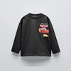 Spring Fall Kids Clothing Long Sleeve Tees Tops Printed Cartoon Car Baby Boys Crewneck Pullover Base Shirt Children's Clothes 2