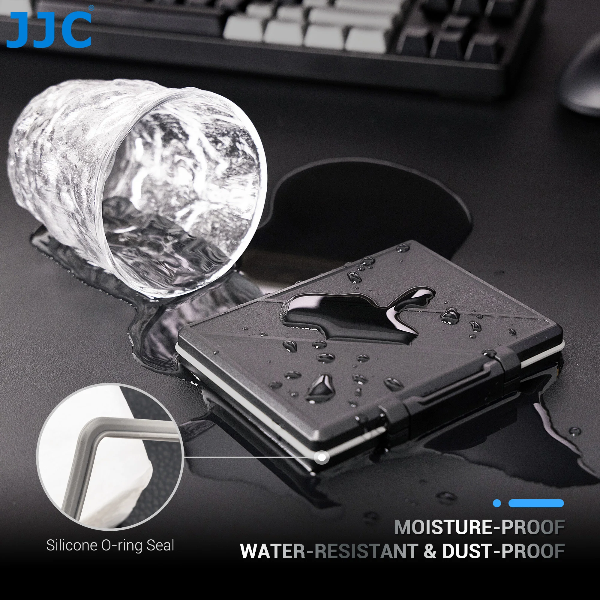 Custodia Kiorafoto KRF-CD45 45 Slot Per Schede SD, NS, CF, XQD – Water Resistant – Nero