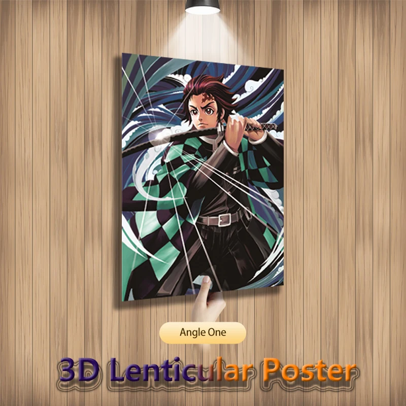 Tanjirou Kibutsuji Muzan Nezuko Demon Slayer Anime 3D Motion Lenticular  Poster Pictures For Room Decor Wall Art Without Frame| | - AliExpress