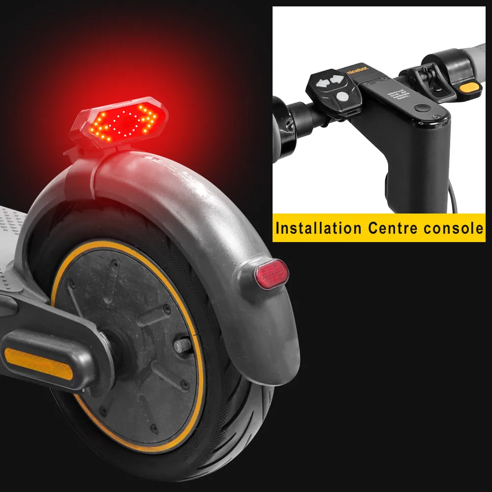  E Scooter Turn Signals, E Scooter Blinker with Bike Tail  Light,Bicycle taillight Wireless Remote Control-Rechargeable-Waterproof, E  Scooter Turn Signal Compatible with Max G30/Ninebot/Segway Series. : Sports  & Outdoors