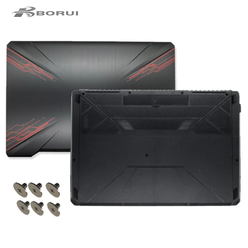 Écran LCD pour ASUS FX80G FX80 FX504 FX80GD FX504G FX504GD, nouveau pc portable, couverture arrière/lunette avant/repose-paume/boîtier inférieur/charnières LCD 16