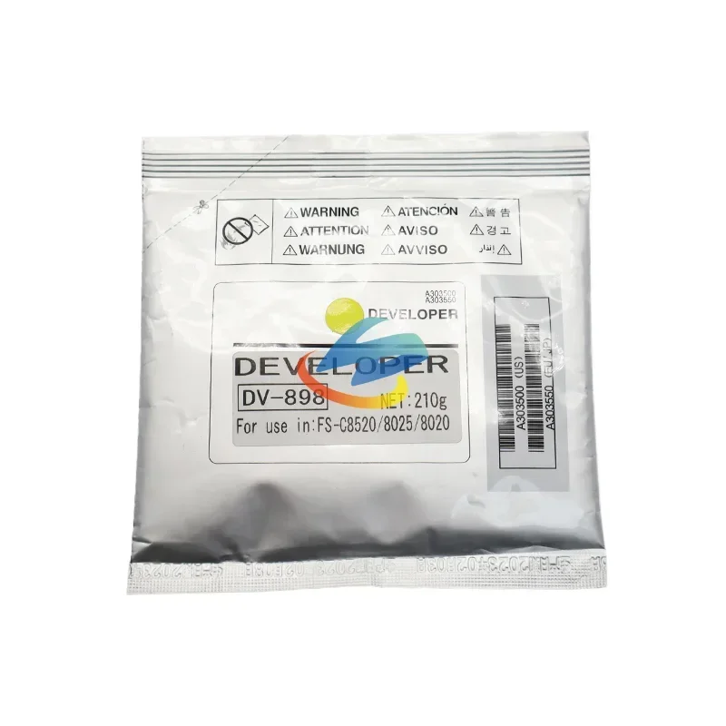1PCS DV898 Developer Powder Compatible for Kyocera FS-8520 8525 TA205 255 2550ci 2551ci High Quality Developer CMYK 210g/bag