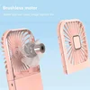 3000mAh Battery Powered Mini Portable Outdoor Handheld Fan Neck Fan USB Rechargeable 180° Folding Wireless Desktop Air Cooling 4