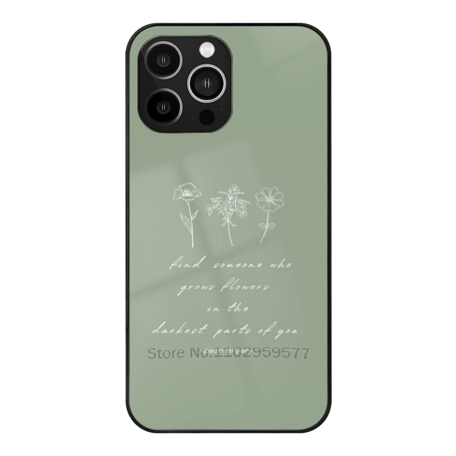 

Zach Bryan Lyrics Sun To Me Flowers Soft Glass Case For Iphone 15 14 13 12 11 Pro X Xs Xr 7 8 Max Mini Cover Flowers Simple