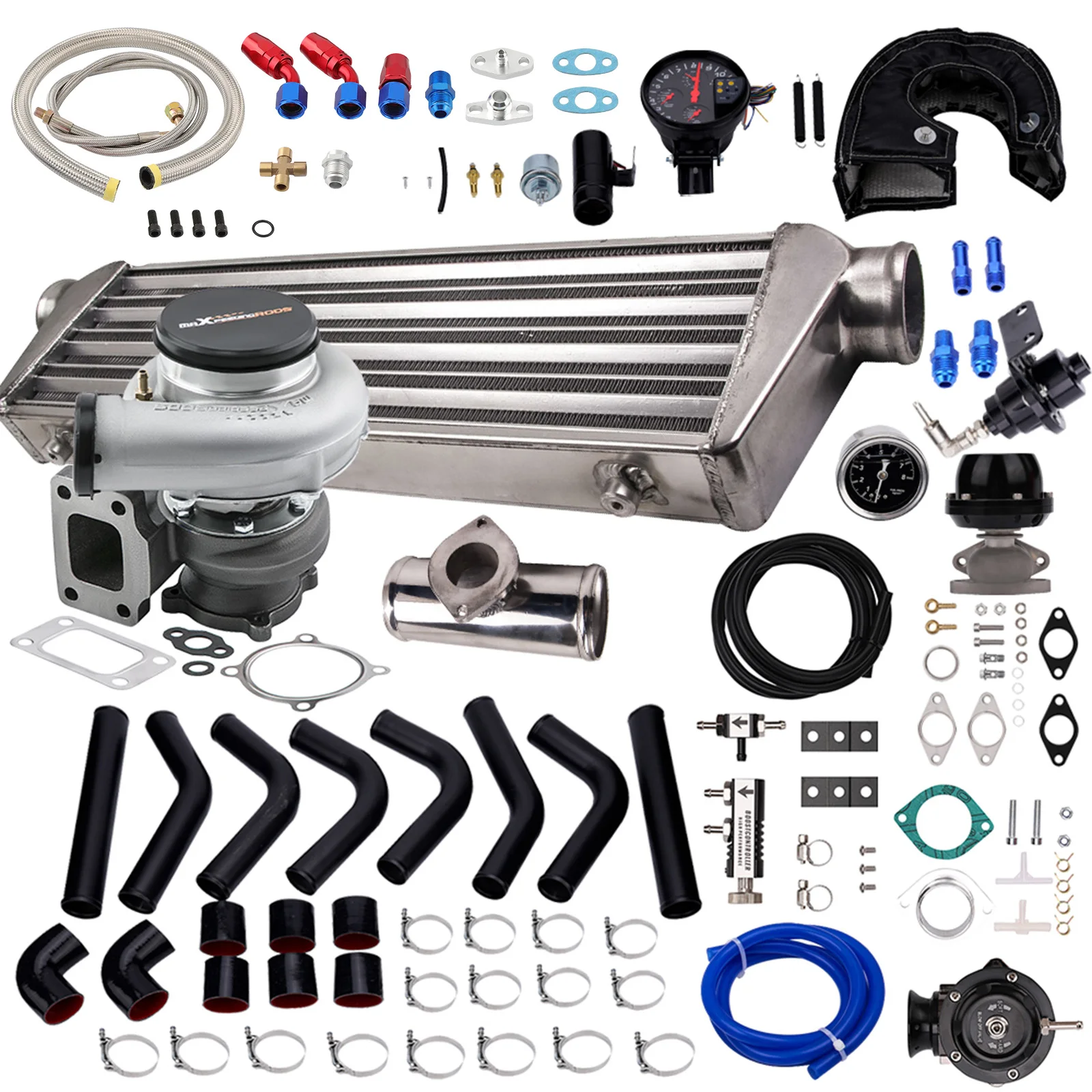 Kit Caricabatterie Turbo Gt35 Wastegate + Intercooler + Piping Per Motore Honda K20 F22