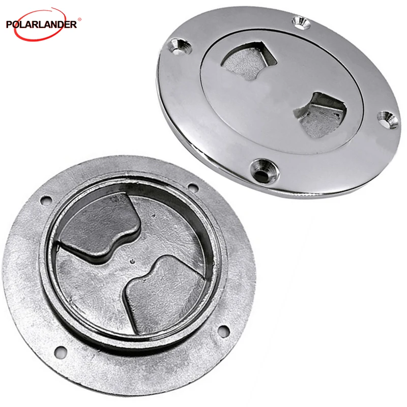 

1 Pcs 316 Stainless Steel 4 Inch 6 Inch for Boat Marine Inspection Deck Plate Hand Tighten