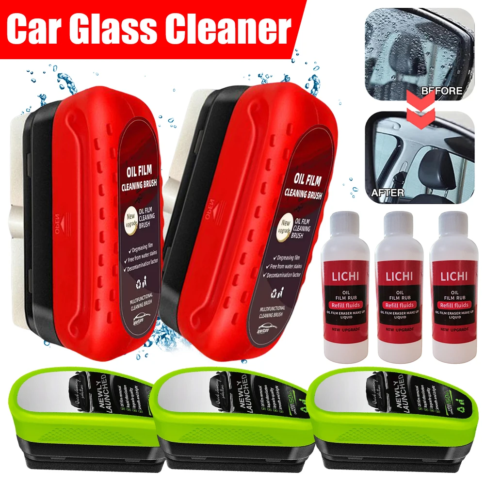 Auto Glass Oil Film Remover Windshield Glass Cleaner Window Removes Dirt Auto Detailing Tool Car Polishing Cleaning Accessories