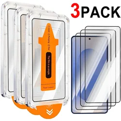 3 - Pack Easy Install Dust - Free HD Tempered Glass Screen Protector - Galaxy S26 (3PACK)