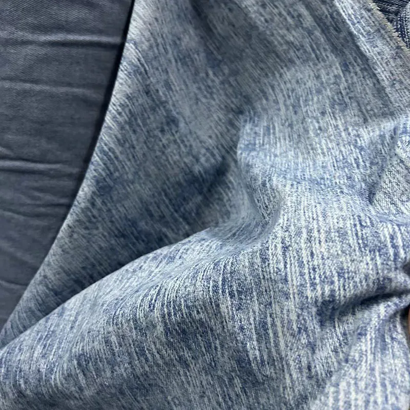 Washed Denim Cloth Clothing Fabric Handmade DIY