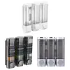 Shampoo and Conditioner Dispenser 3 Chamber Shower Soap Dispenser No Drill Shampoo Dispenser for Shower for Bathroom Hotel 2