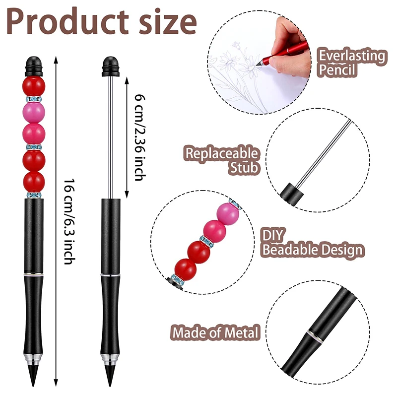 Infinity Pencil Inkless 연필, 영원한 재사용 가능 연필, 쓰기 그리기, 가정용 지속 가능한 연필, 50PCs