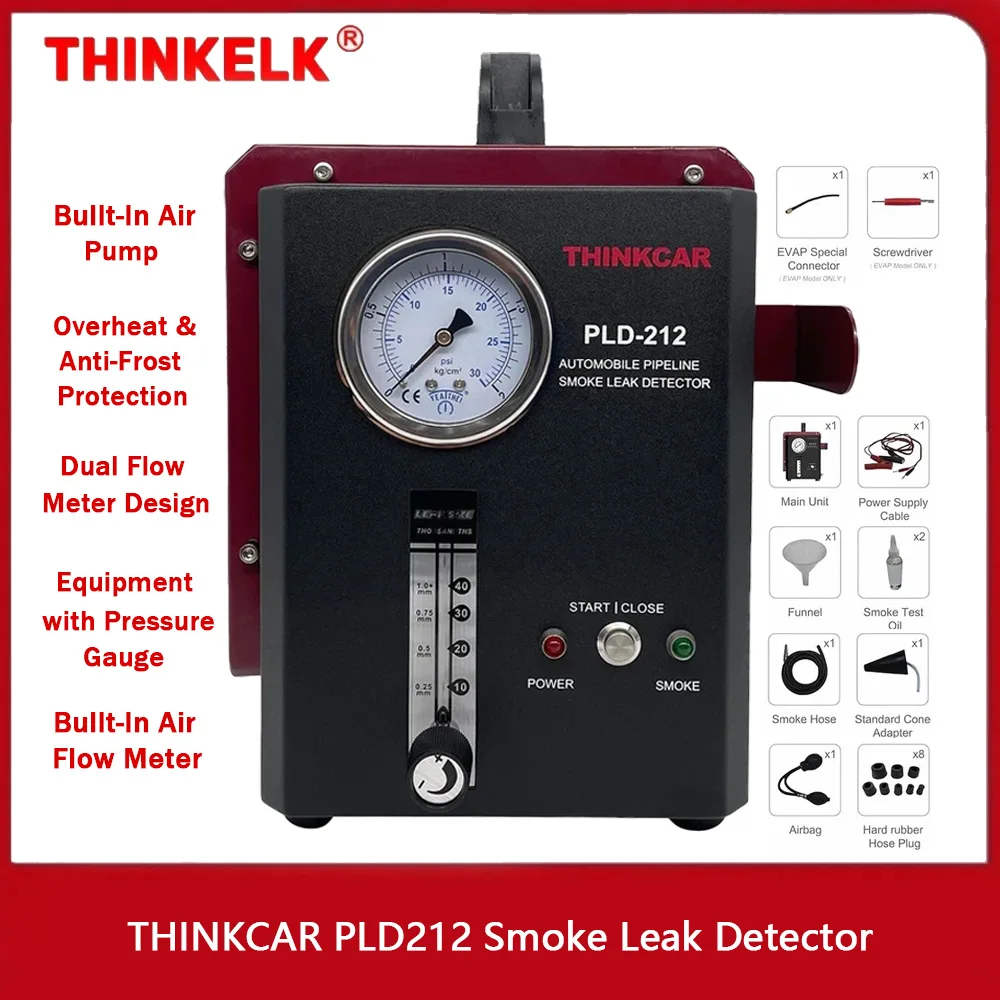 

THINKCAR PLD212 Turbo Model Professional Auto Pipeline Smoke Leak Detector Diagnostic Tool PLD 212 Car Gas Leakage Locator