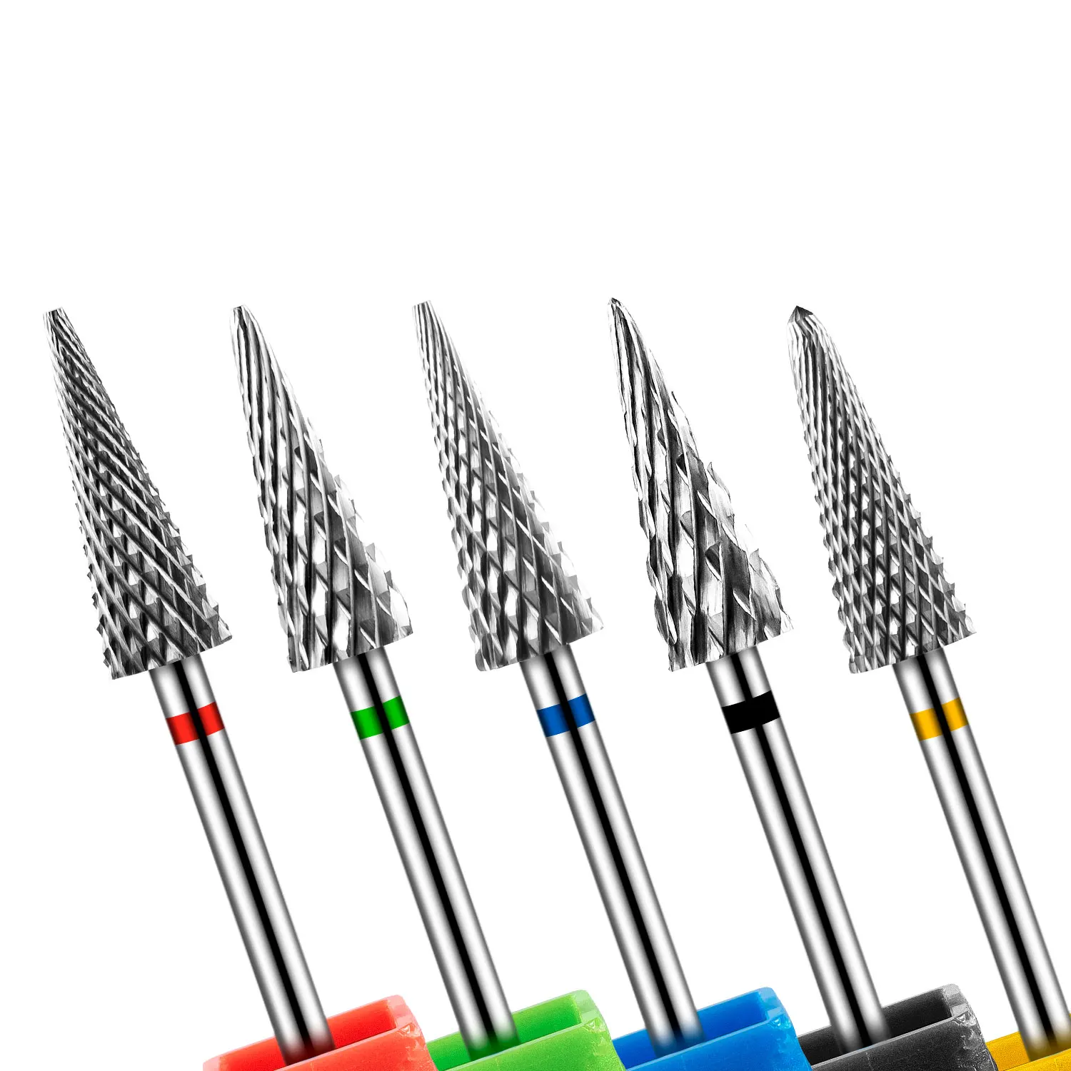 Tip Tungsten Carbid Nail Drill Bits Electric Manicure Drill Accessory Milling Cutters for Nail Gel Polish Remover Tools