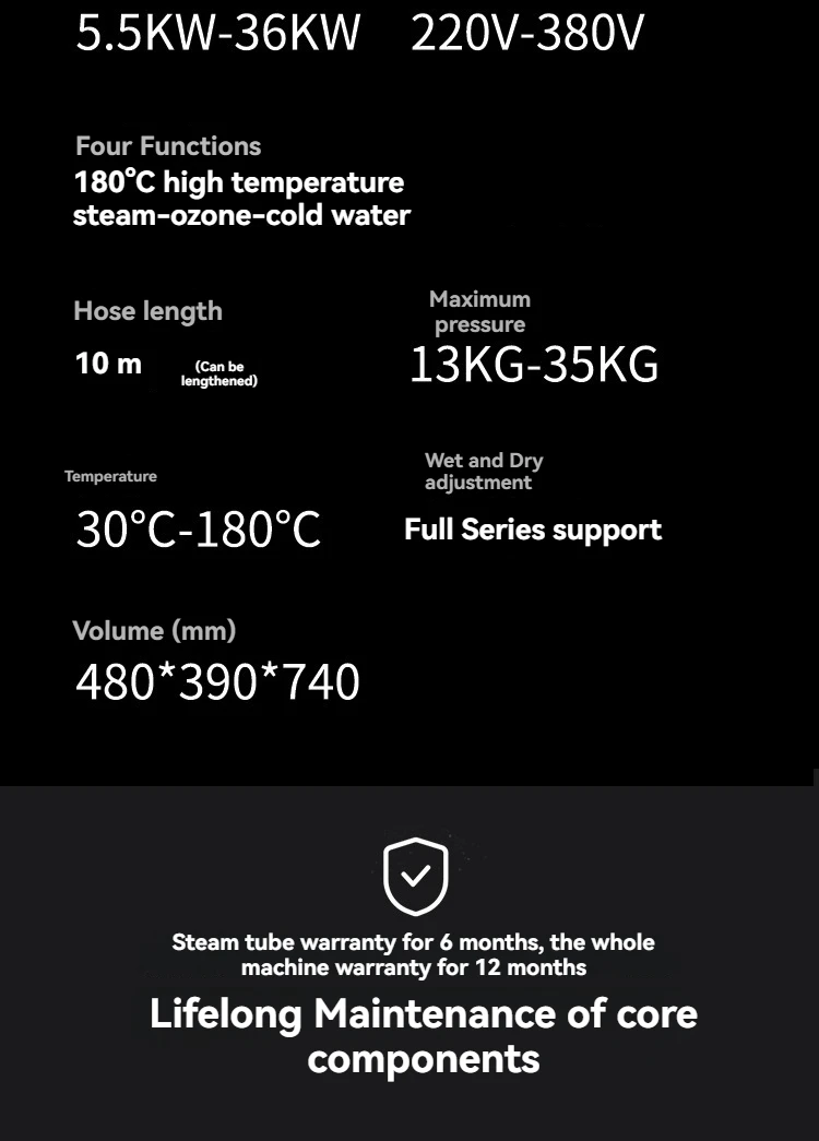 Industrial Grade High Temperature and High Pressure Steam High-power Disinfectio