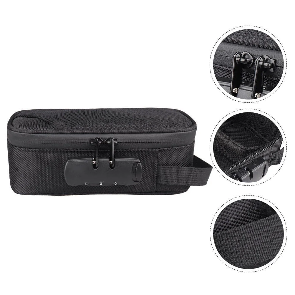 Smell Proof Pouch with Lock Odor Proof Case Containers for Travel Storage 8x4x2.75in