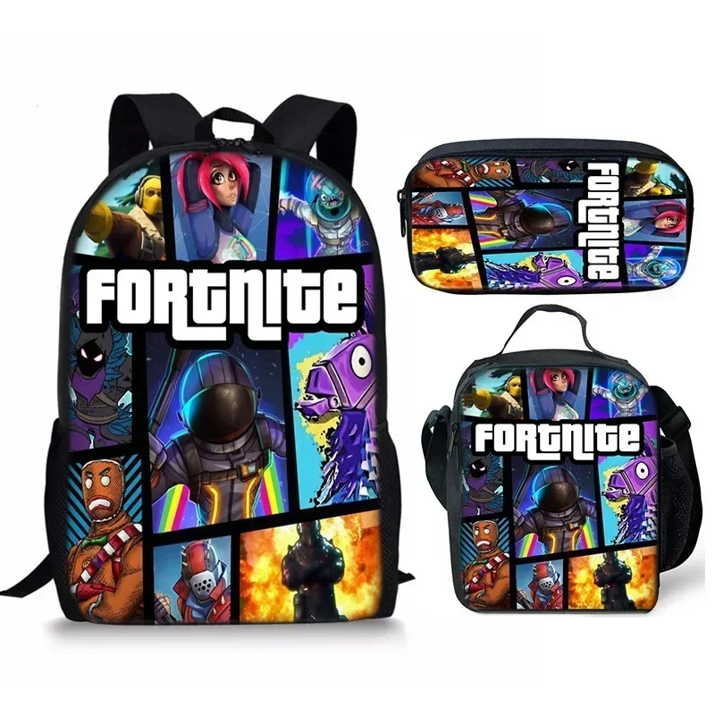 Fortnite Zaino E Astuccio Per Bambino - Zaino Scuola Elementare E Media A Tema Gaming, Gadget Ufficiale Per Gamer, Regalo Per Compleanno E Ritorno A Scuola - 2