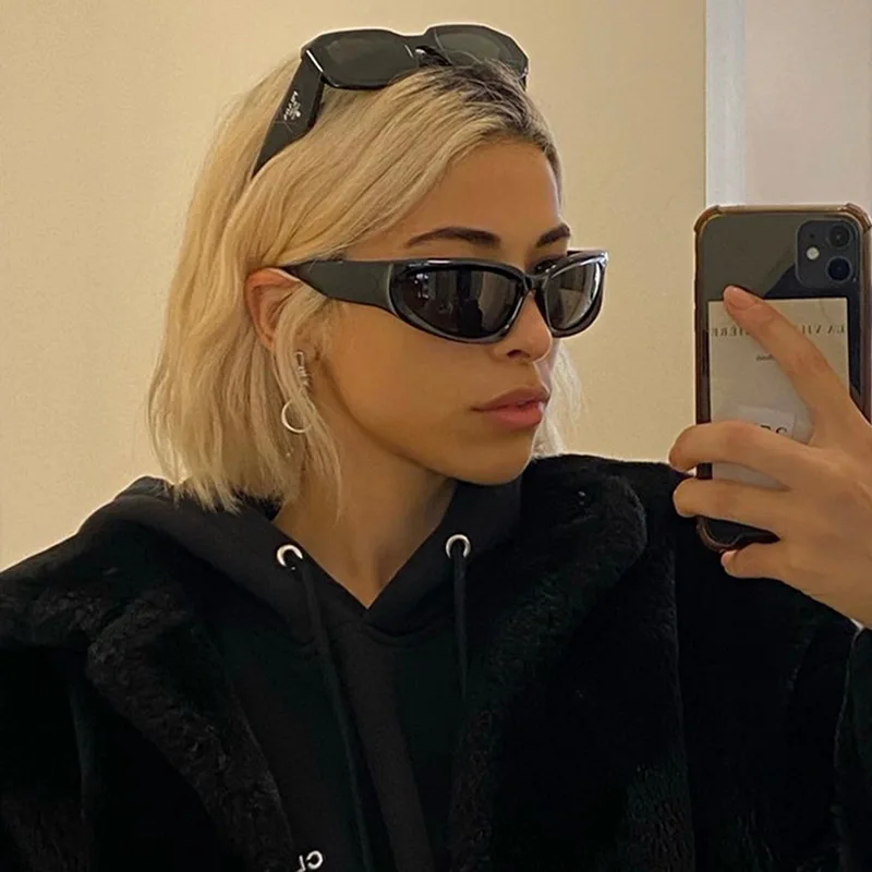 NEW Y2K Modern Sunglasses UV400 Women Men Sports Cyberpunk Goggle Mirror Unisex Sun Glasses Driver Sun Shades Glasses_voghion.com
