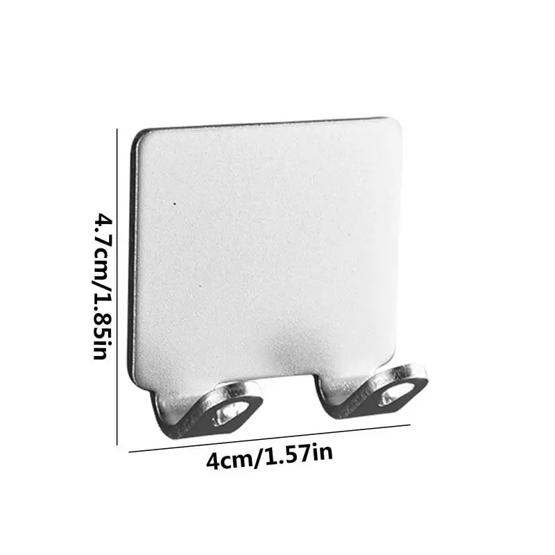 Wall Mount Holder Punch-free Shower Washcloth Hanger Self Adhesive Waterproof Space Aluminum Shower Sponge Hook Bathrobe