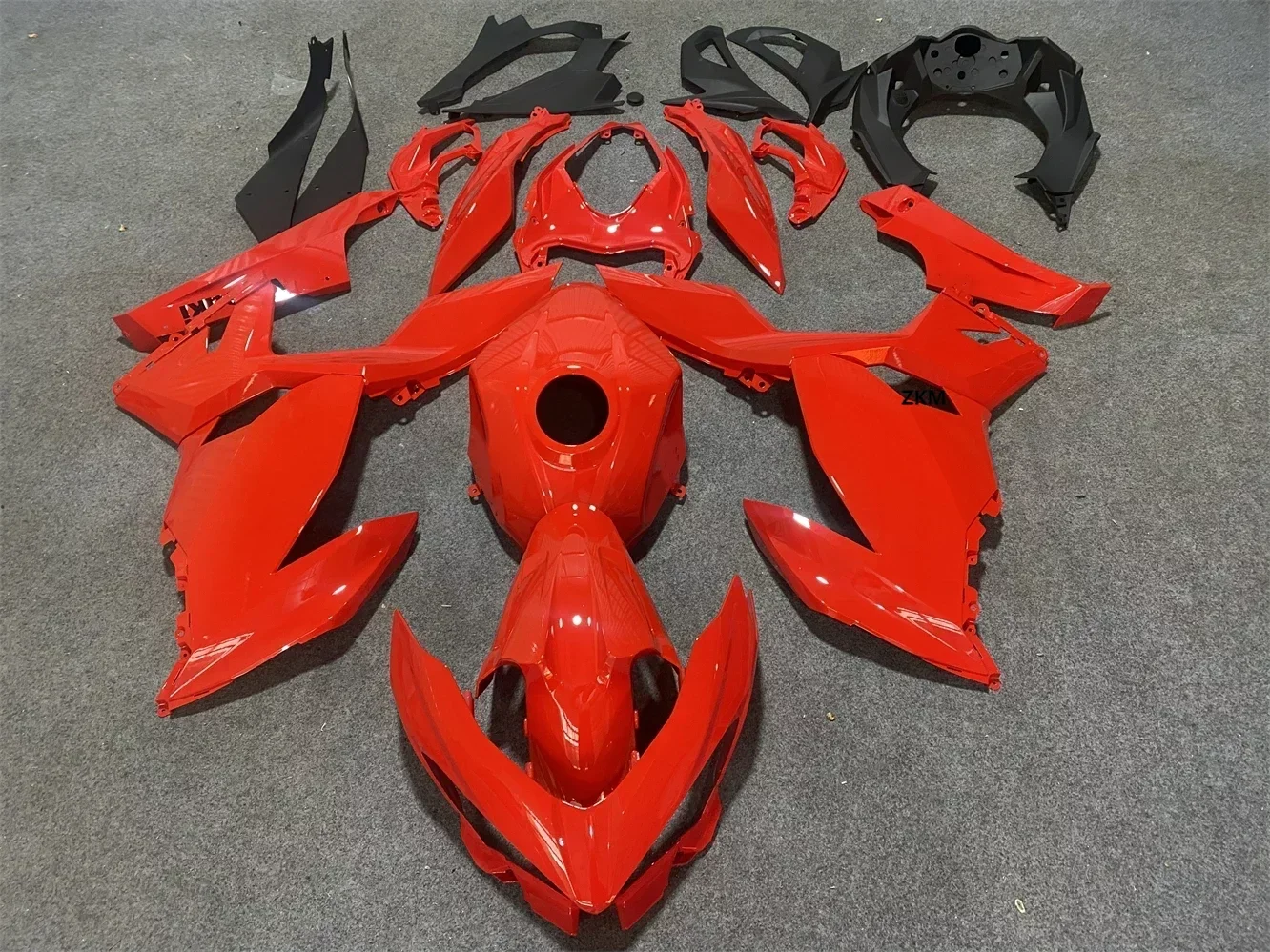 Fairings For Kawasaki Ninja 400 2017 2018 2019 2020 EX400 glossy Black main image 1