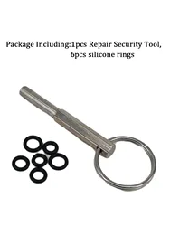 Universal O-Ring Set with Oval Head Key Tool - Enhanced Kit for Brew Group & Drainage Valve (1PCS Repair Tool)