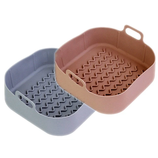 2 Pcs Air Fryer Silicone Pot 8 Inch Silicone Air Fryer Liners Basket Food  Safe Non Stick Air Fryer Accessories
