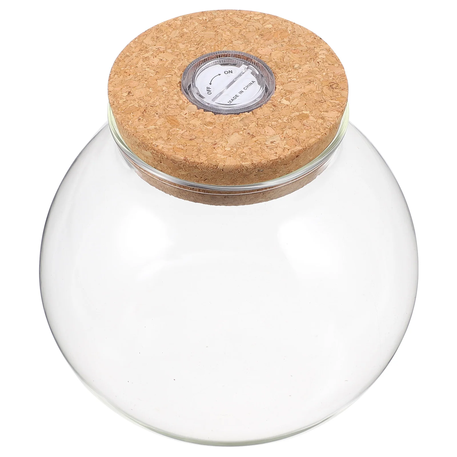 

Micro Landscape Glass Bottle Vase Mouth Ball Moss Vase Hydroponic Terrarium Container Fish Tank Bottle With LED Light