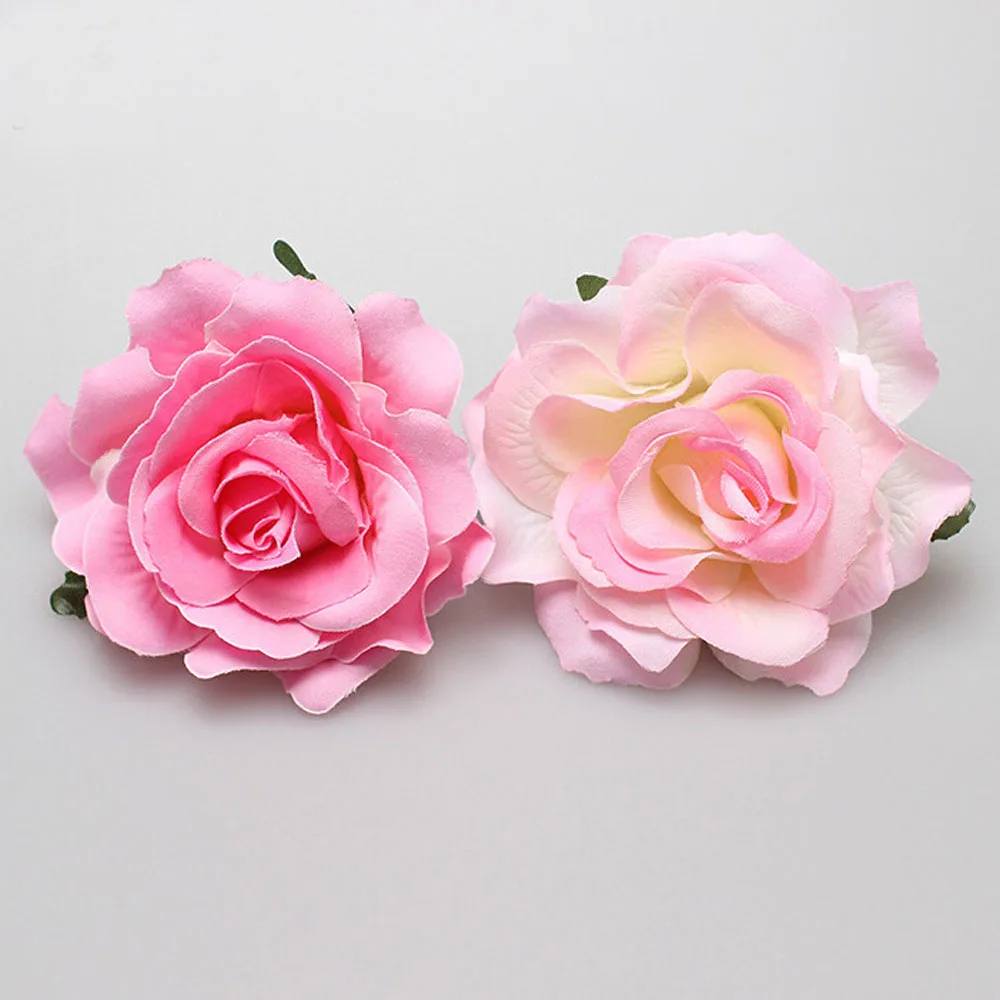 Artificial Rose Flower Wedding Hair Clip for Women