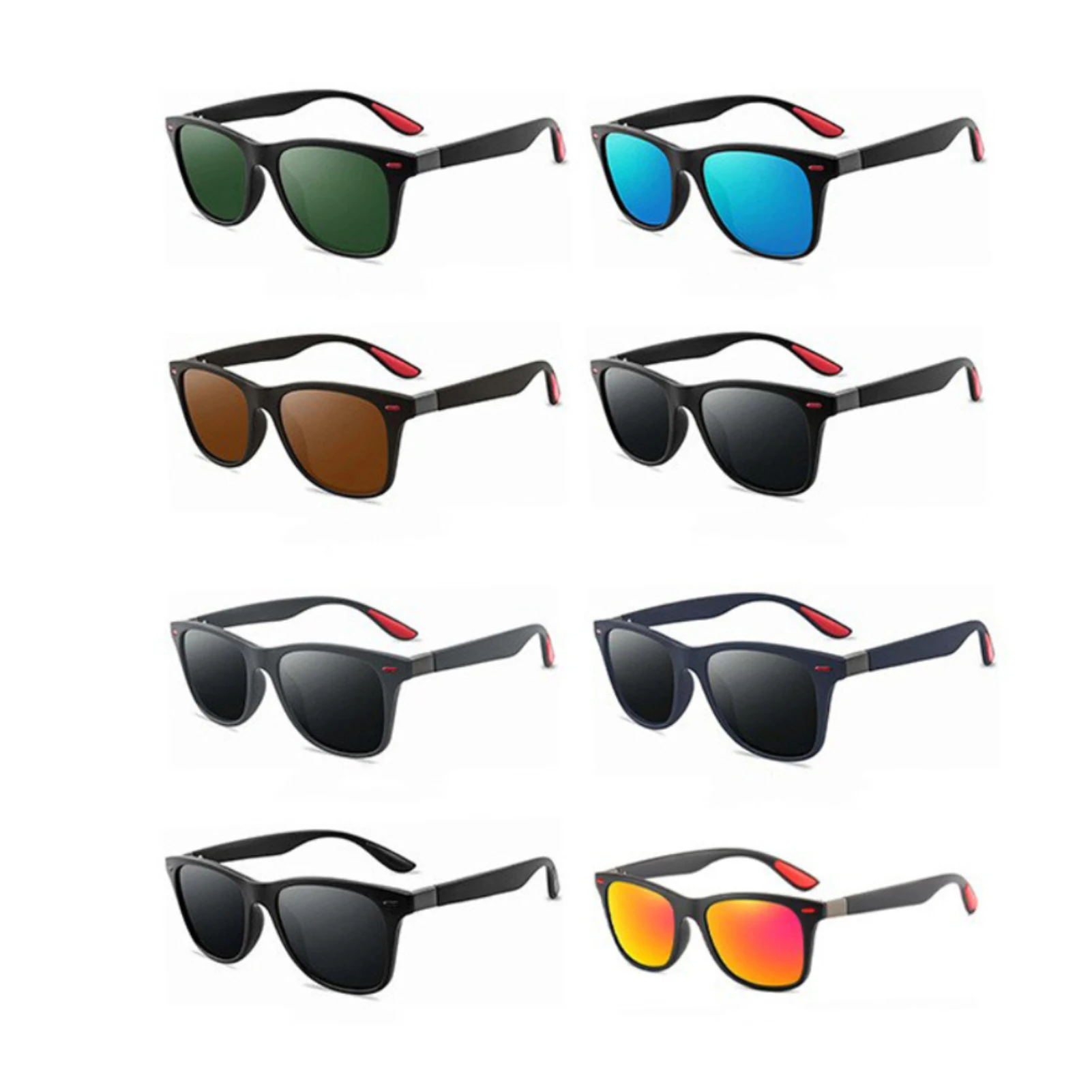Gafas de sol polarizadas clásicas para hombre y mujer, lentes cuadradas antideslumbrantes para viajes, pesca, ciclismo, UV400 - Image 2