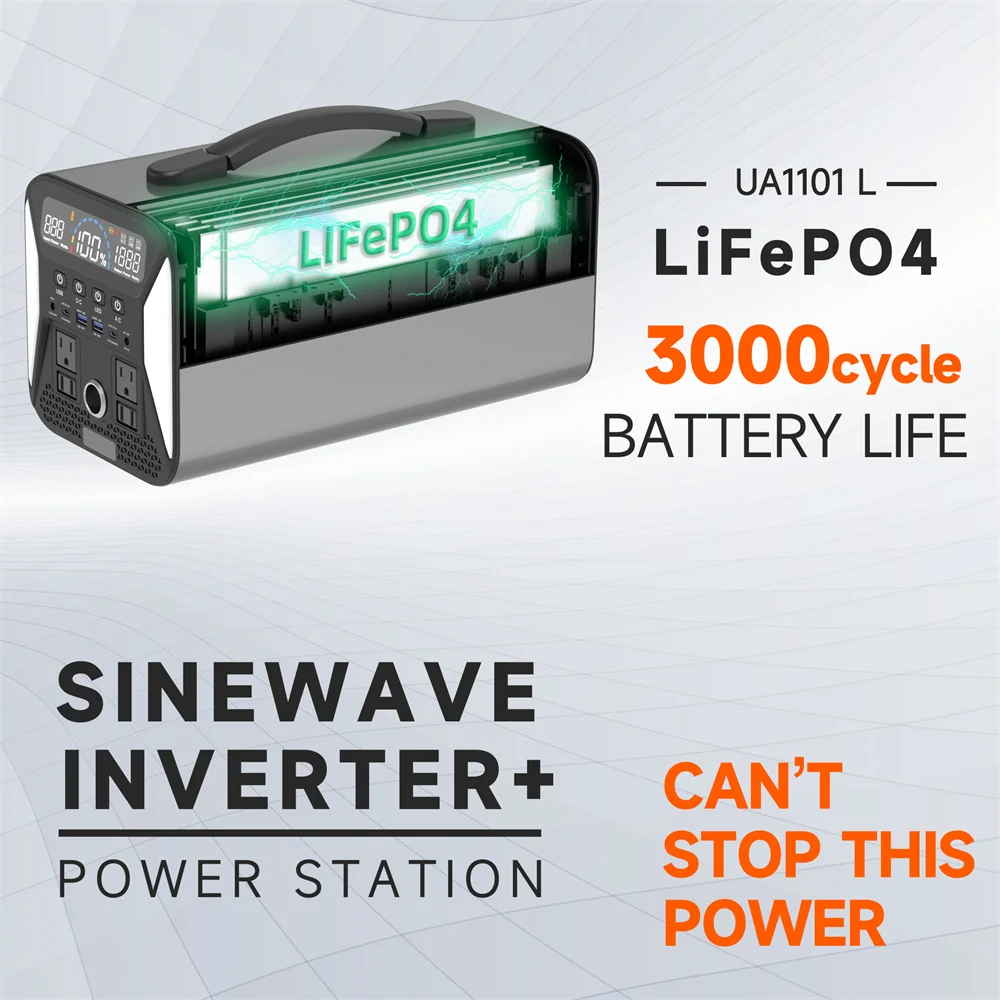 1000W LifePo4 Battery Power Station Portable Camping Solar Generator  Powerstation AC 220V Energy Camping Bank Home Laptop RV - AliExpress